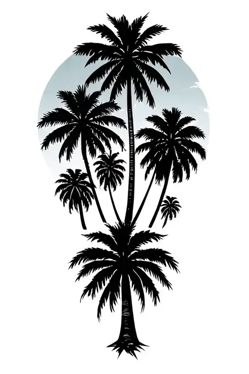 4 Palm Trees Realism Color