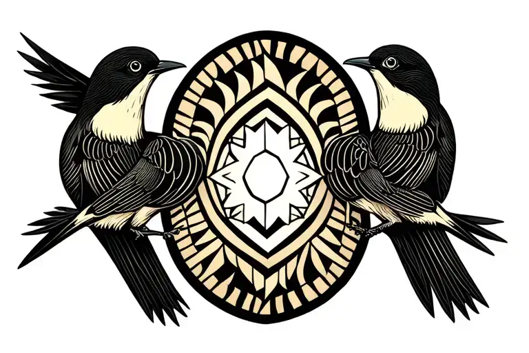 Tramp Stamp With Birds