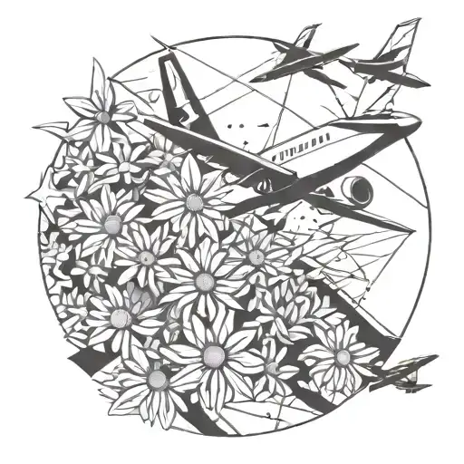 Daisies Falling From An Airplane