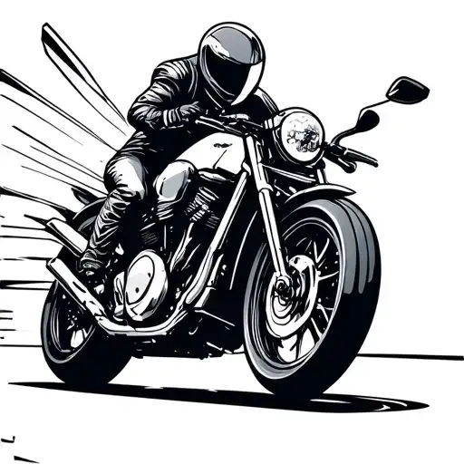 Cancer Zodiac Sign Surrounded By Motorcycle Speeding