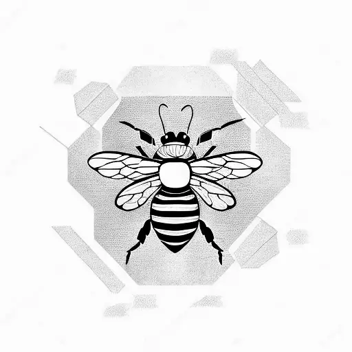 Bee With H In One Wing And K In The Other Wing