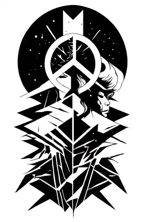 Broken Person Searching For Peace And Soul