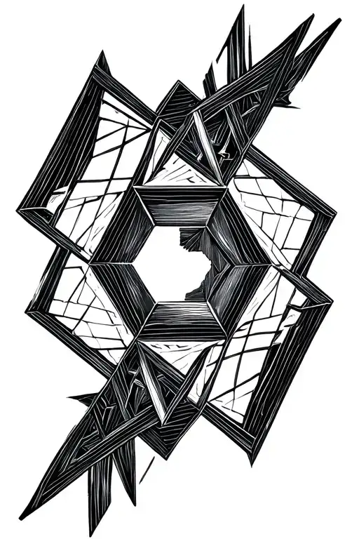 Hexagon With Space Inside For Other Designs