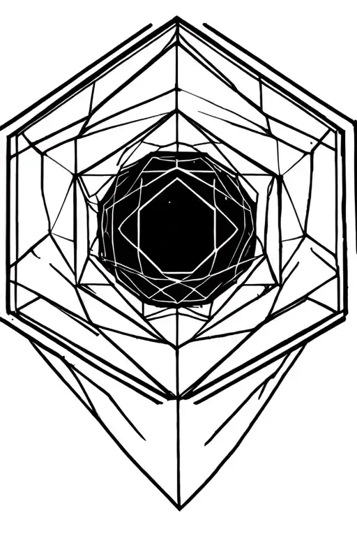 Hexagon With Space Inside For Other Designs