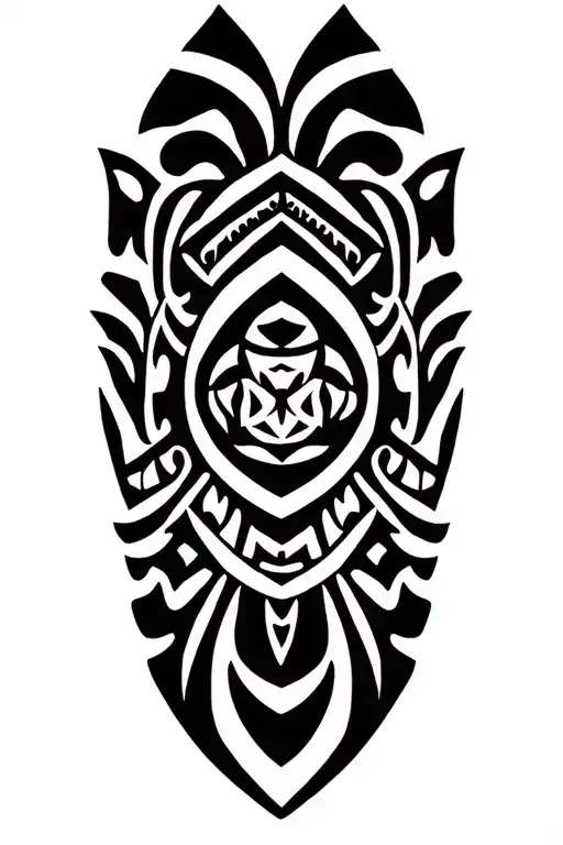 Polynesian Tribal Patterns Symbolizing