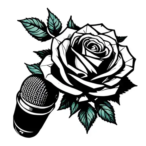 Rose On Top Of Mic