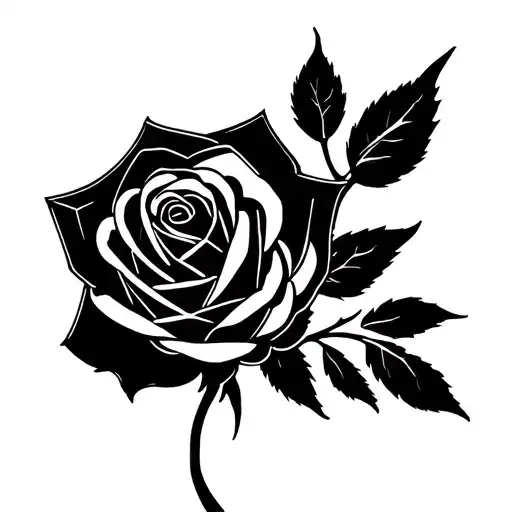 Rose On Top Of Hand Mic