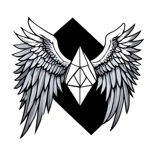 Wings Spread Chest Filled