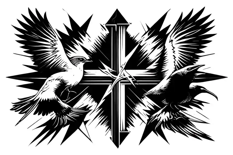 Thunder And Swallows And A Cross