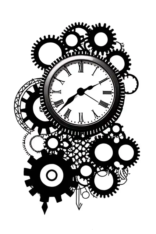 Clock With Gears