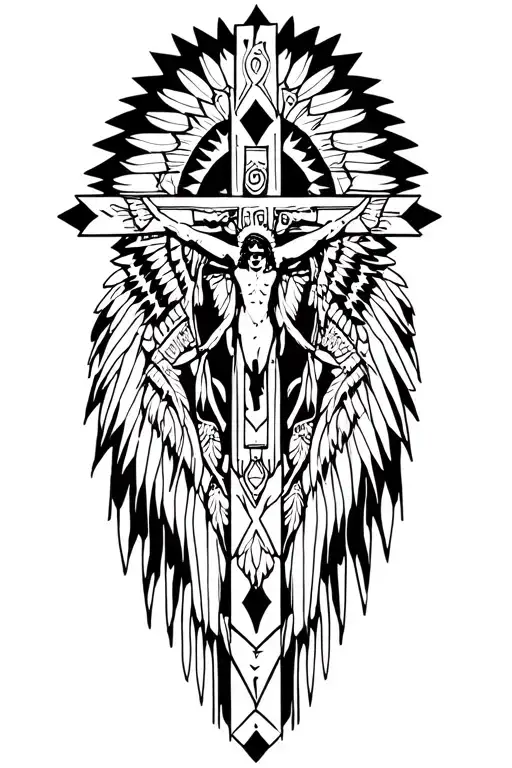 Native American Crucifix Symbol Incorporated