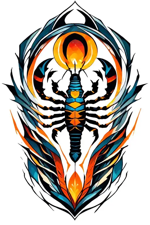 Scorpio And Tribal Sunrise Integrated