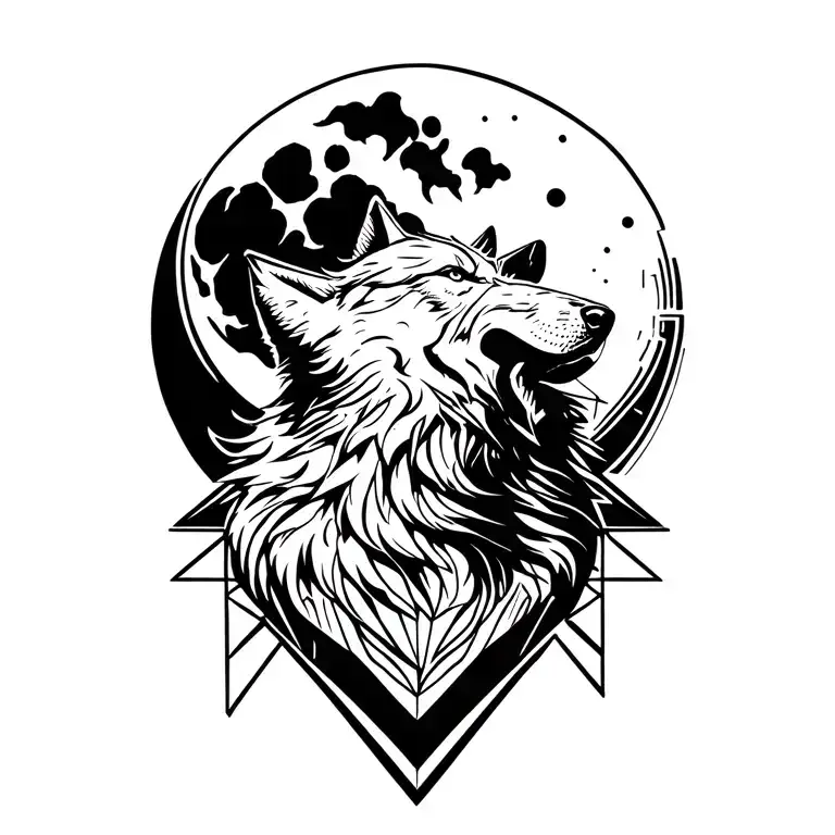 Wolf Howling At The Moon