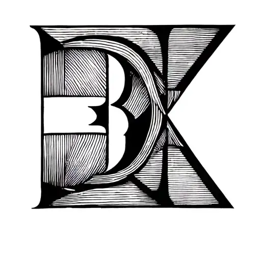 2 Leters Dv Initials