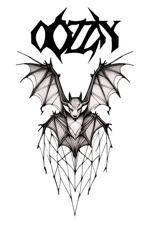 Bats In Formation Of Ozzy Name