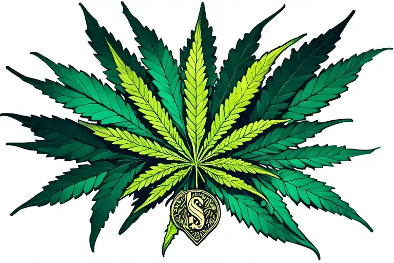 Weed Tatto Carer And Money