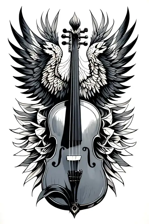 Pheonix With The Body Of A Violin