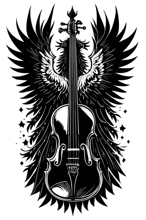 Pheonix With The Body Of A Violin