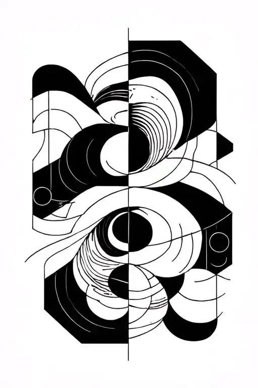 Geometric Tattoo On Tricep