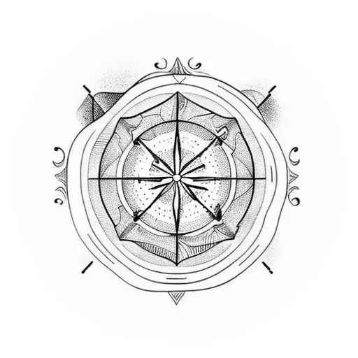 Circular Tattoo With Elements Cancer Aquarius Gemini Aries Taurus Scorpio