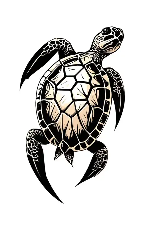 Turtle Underwater 7Cm 10Cm