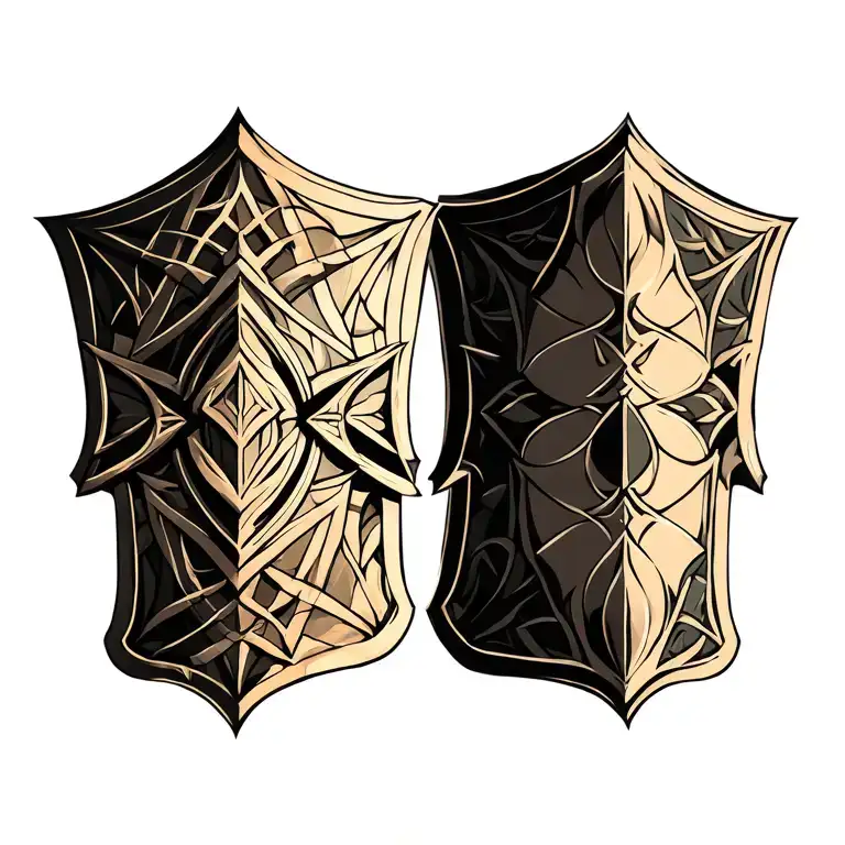 Medeival Shield Engraved