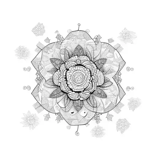 Crystal With Flowers