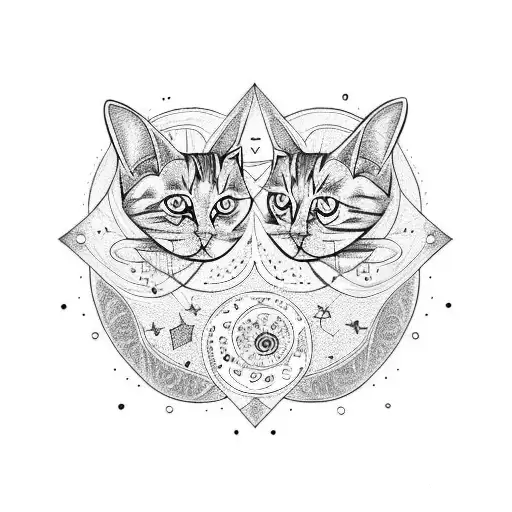 Gemini Cat Dog Constellation