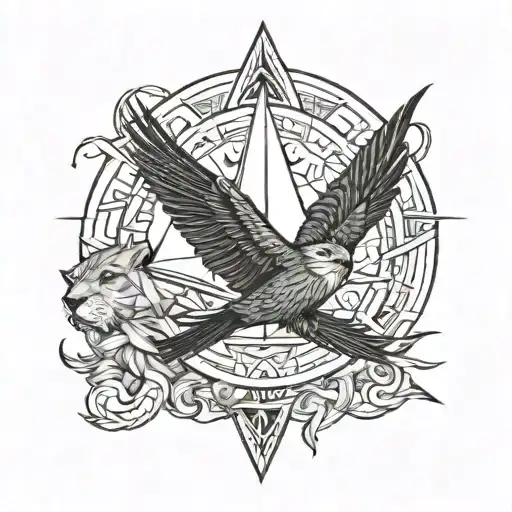 Swallow Sailboat Sailing Lion Head