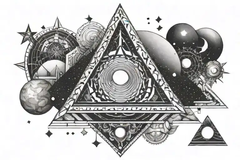 Libra Stars Moon Pyramid