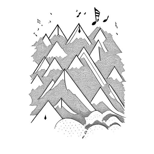 Mountain Landscape And Music