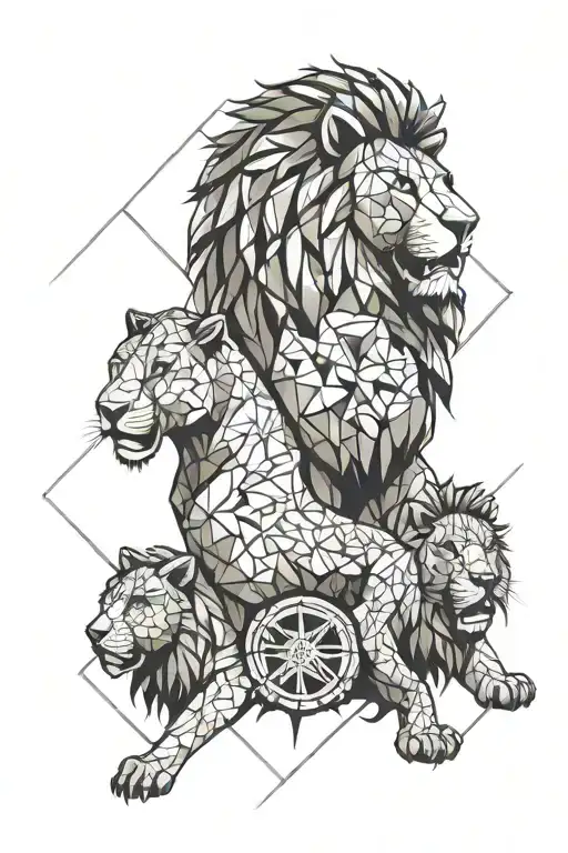 Kickboxer Lion With Family