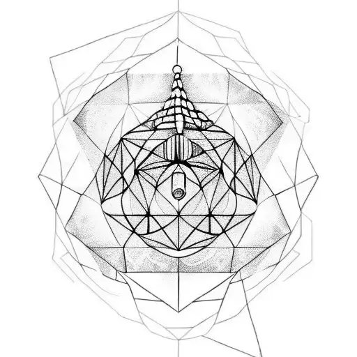 Astronaut Sacred Geometry