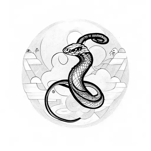 Snake Around The Moon