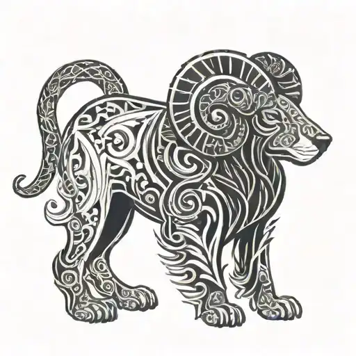 Aries Tribal And Black Dog Depression From Fire