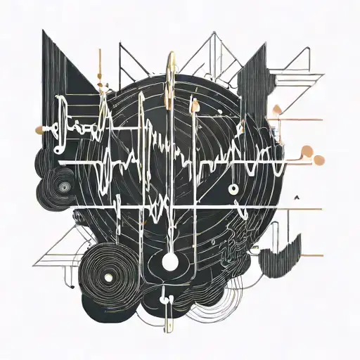 Music With Ekg Heartbeat Line