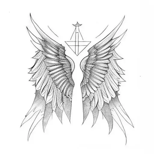 Half Devil Half Angel Wing