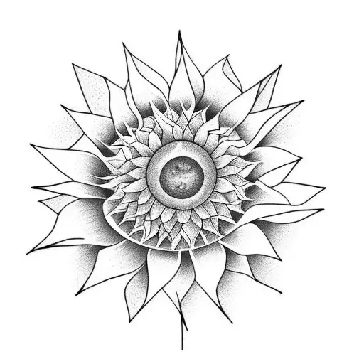 Saturn With Sunflower