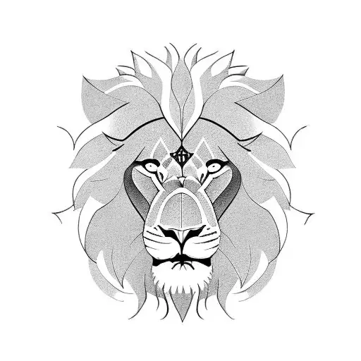 Lion With Roman Numerals
