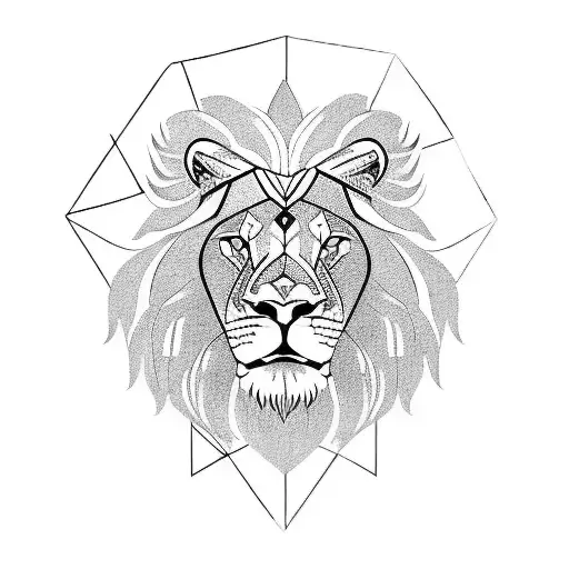 Lion With Roman Numerals