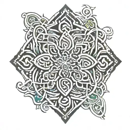 Irish Celtic Korean Fusion Pattern
