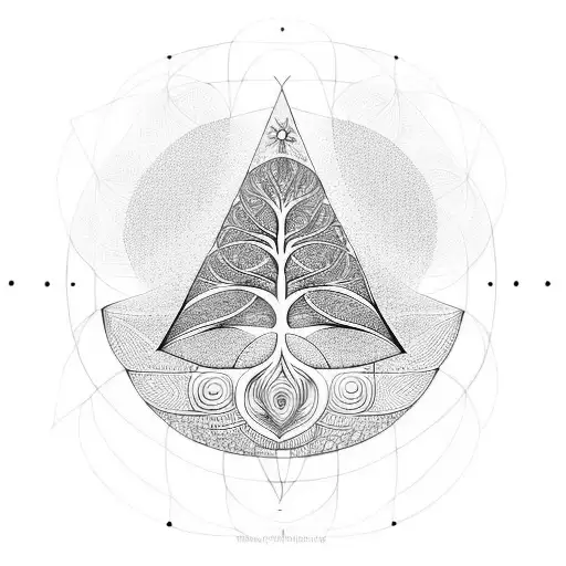 Sacred Geometry Tree As Above So Bellow