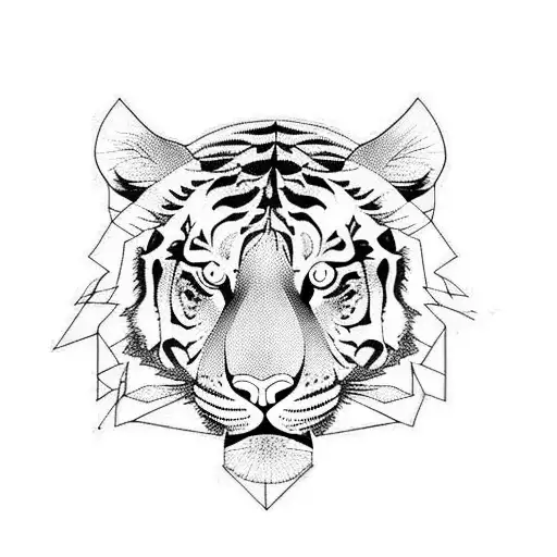 Minimalistic Tiger
