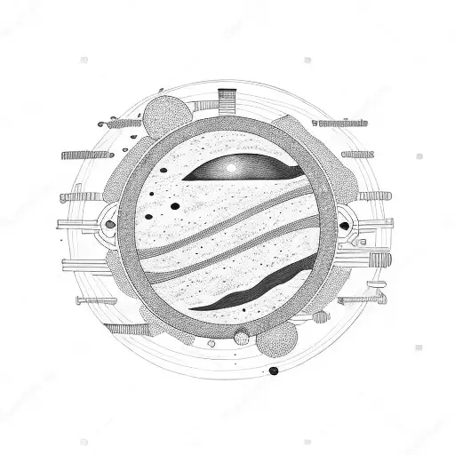 Solar System With Drums For The Planets And The Sun