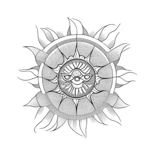 Sweat Pea Flower With A Sun