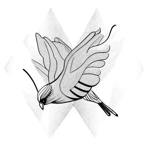 Bird With Butterfly Wings