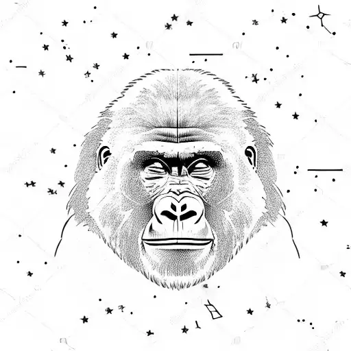 Gorilla Touching The Stars