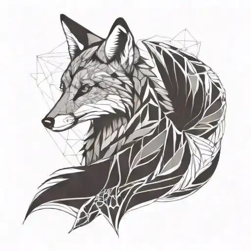 A Full Body Profile Fox With Melancholic Eyes