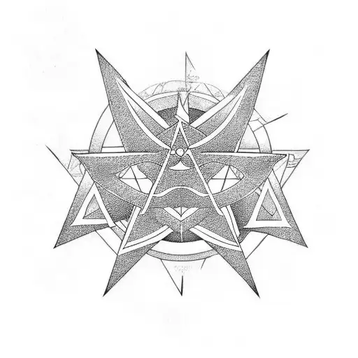 Lake With Dock Illuminati Star American Flag