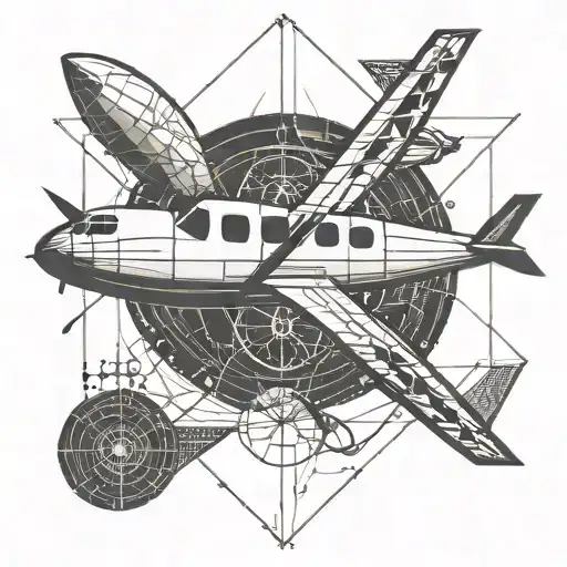 Airplane Navigation Chart